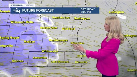 Sunny Saturday with light snow overnight