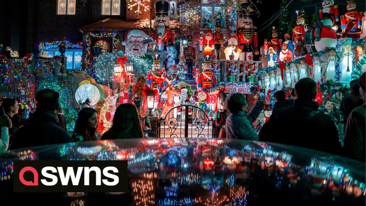 Dyker Heights in New York is home to some of the most over-the-top Christmas light decorations