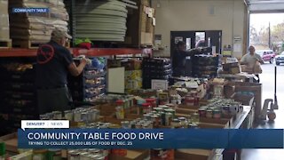 Community Table 25 for 25 food drive