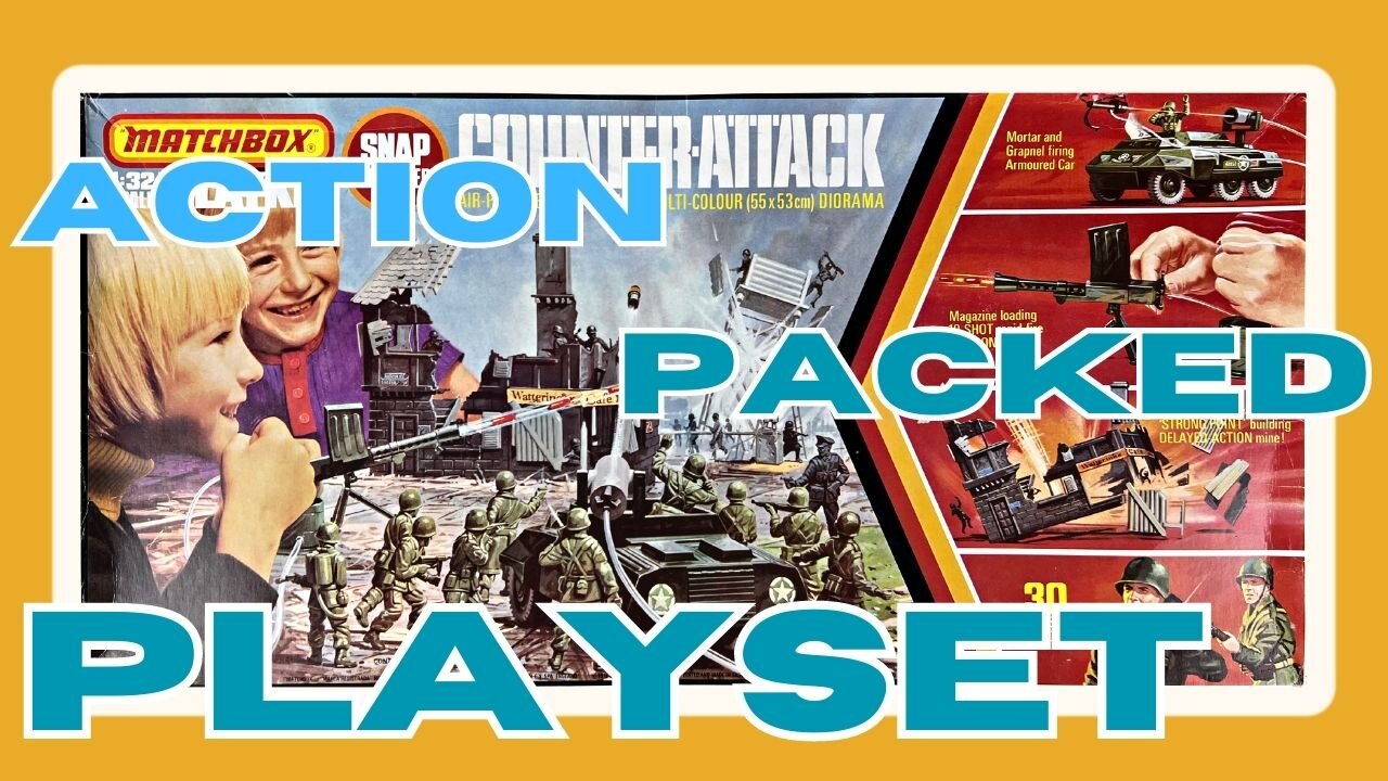 Counter Attack From Matchbox Is A 1/32 Vintage Plastic Toy Soldier Classic!!