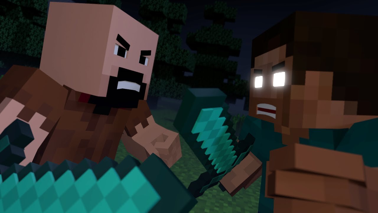 Herobrine Vs Notch Minecraft #shorts #entertainment