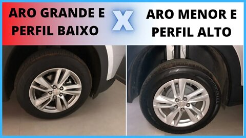 Rodas de perfil alto e aro menor ou rodas de aro maior e perfil menor ? conforto estética etc.