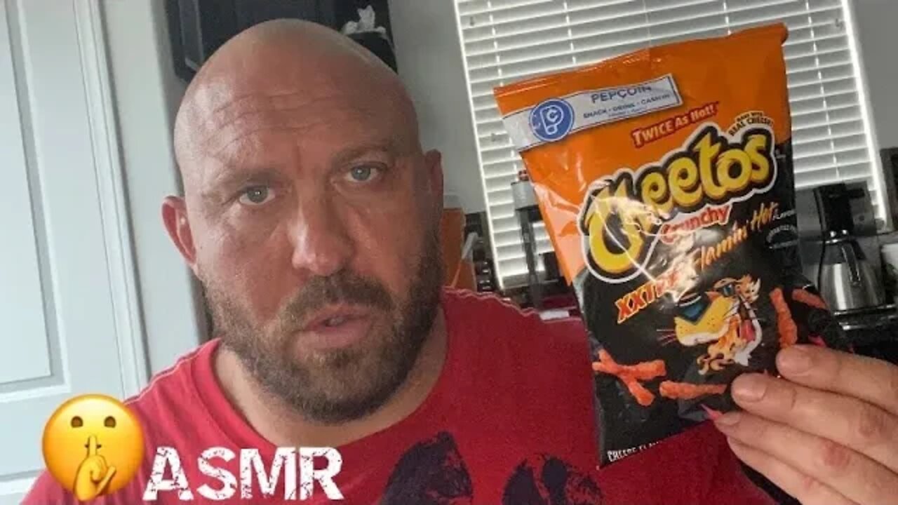 Eating Flaming Hot Crunchy Cheetos ASMR By Ryback