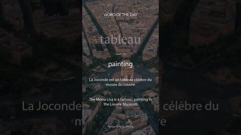 French - Word of the Day - Tableau #SHORTS