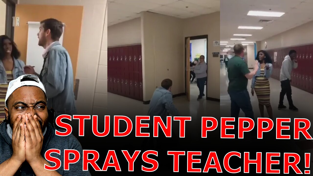 Female Student PEPPER SPRAYS Teacher After Having Her Phone Taken Away For Cheating During Class!