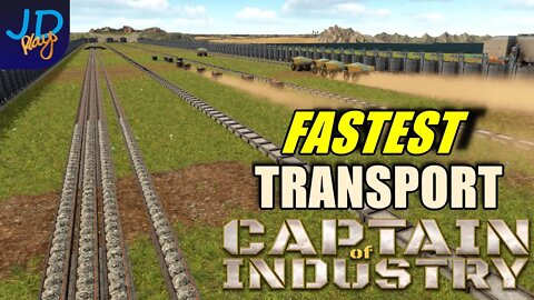 Whats The Fastest Transport Method? 🚜 Captain of Industry 👷 Walkthrough, Guide, Tips