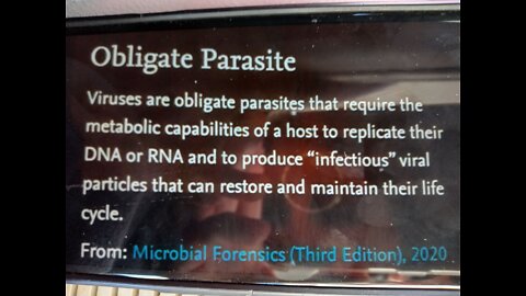 Ivermectin works cause All Viruses are obligate Parasites.