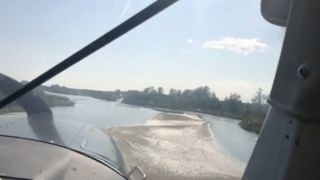 Flying Down a River in Alaska