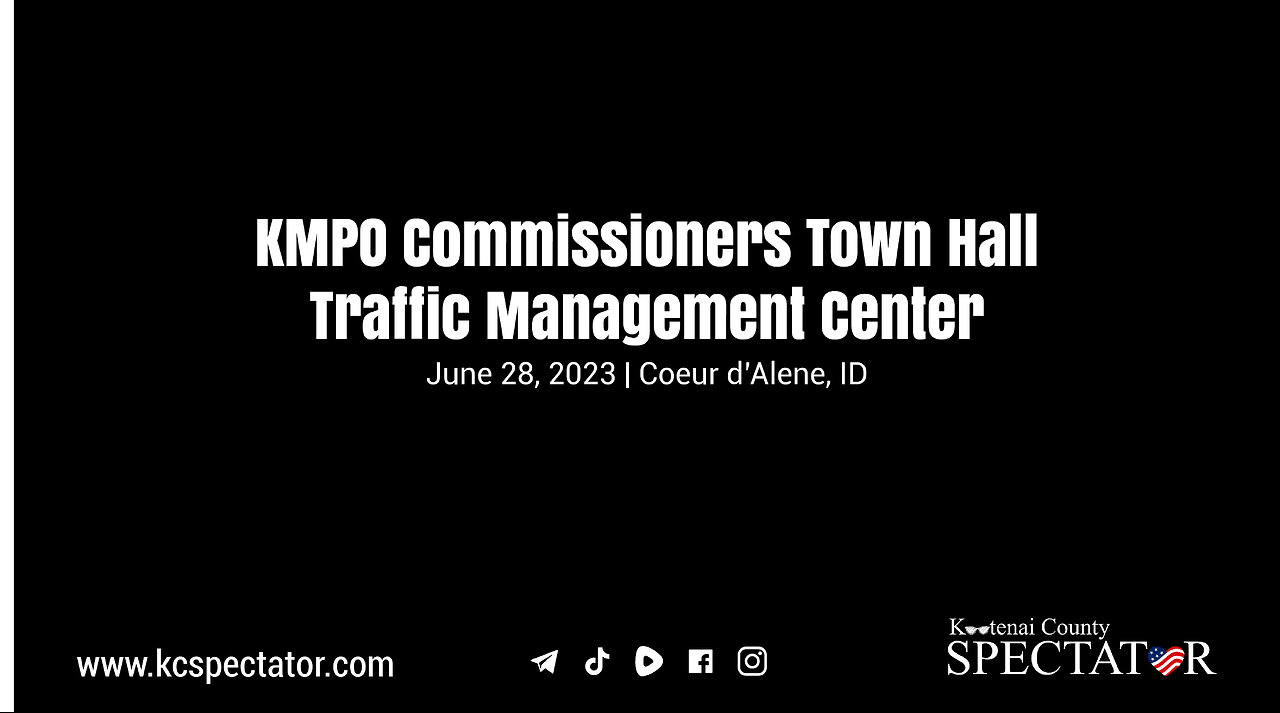 KMPO Traffic Management Center Town Hall 6-28-23