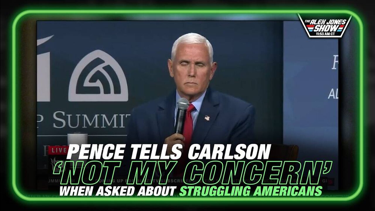 Not His Concern Pence Tells Tucker Carlson What He Thinks of Struggling Americans