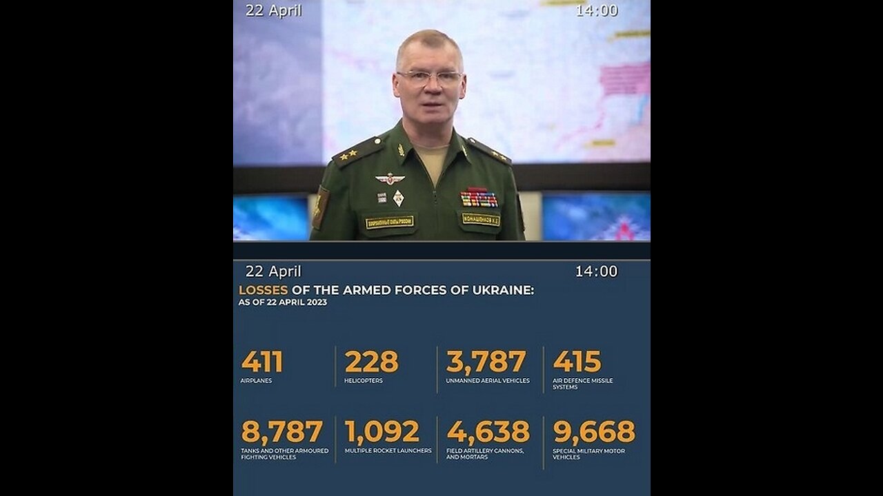 22.05.23⚡️ Russian Defence Ministry report on the progress of the deNAZIficationMilitaryQperationZ