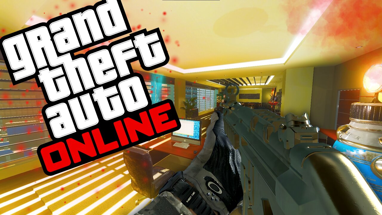 GTA ONLINE OFFICE CUSTOM ZOMBIES GAMEPLAY IN BLACK OPS 3