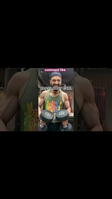 How to do Cross Body Curls #shorts #biceps