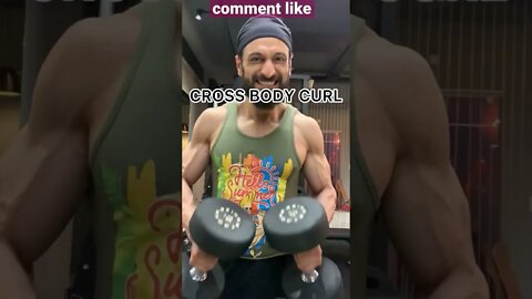 How to do Cross Body Curls #shorts #biceps