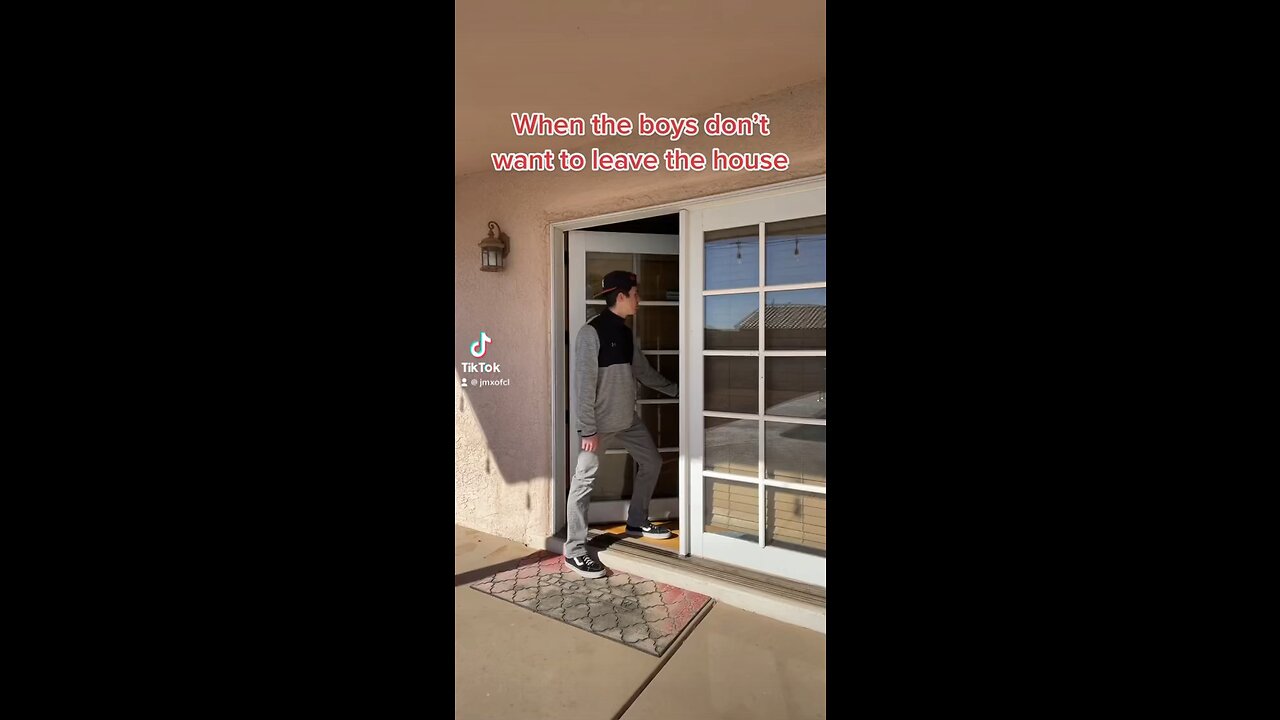 When the boys don’t want to leave the house