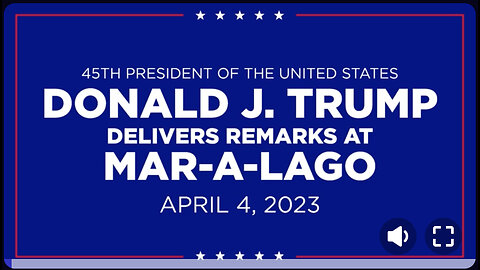 President Trump Delivers Remarks From Mar-A-Lago Following Arraignment