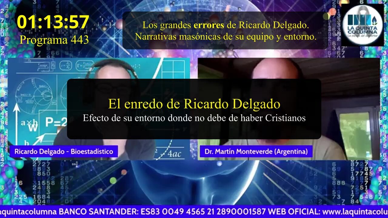 Los grandes errores de Ricardo Delgado (Programa 443) Influencia de su equipo (ninguno Cristiano)