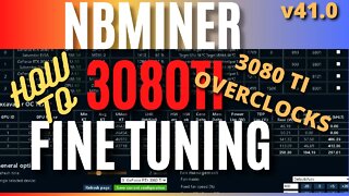 NBMINER (v41.0) Overclock Tuning 3080TI With 100% LHR Unlock on Windows