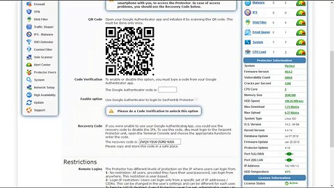SecPoint Protector V48 2FA Recovery Update