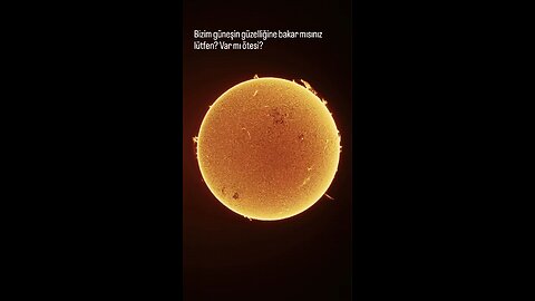 sun sawn from hi-tech telescope