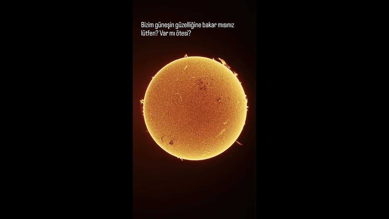 sun sawn from hi-tech telescope
