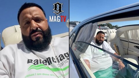 DJ Khaled Creates New Flex By Rolling Window Down Before Getting Out Of His Maybach! 🤷🏾‍♂️