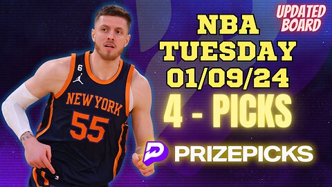 #PRIZEPICKS | BEST PICKS FOR #NBA TUESDAY | 01/09/24 | PROP BETS | #BESTBETS | #BASKETBALL | TODAY