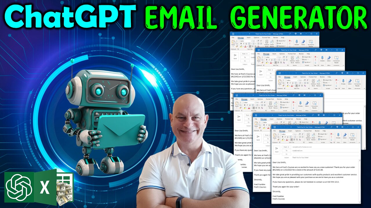 How To Create Professional Emails In 1 Click With ChatGPT & AI In Excel