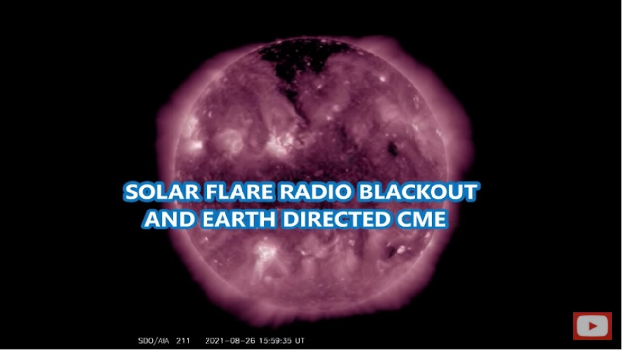 Solar Flare Radio Blackout and Earth Directed CME - Watch a "Solar Tsunami" Caused By the Flare