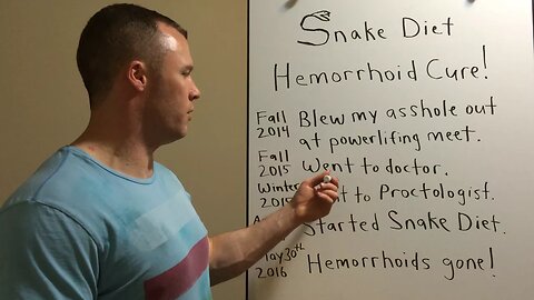 SNAKE DIET HEMORRHOID CURE!