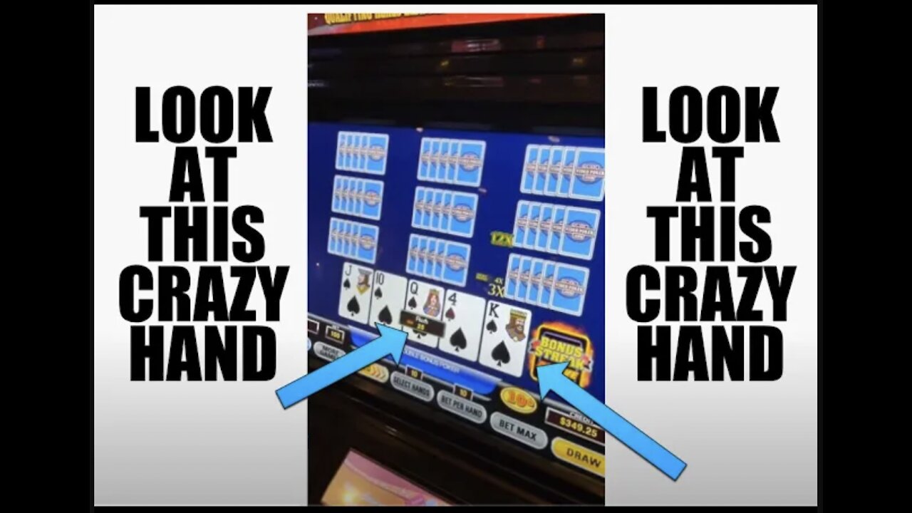 Crazy Ultimate X Bonus Streak hand #VideoPoker