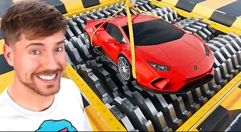 Lamborghini vs world's d largest shredder