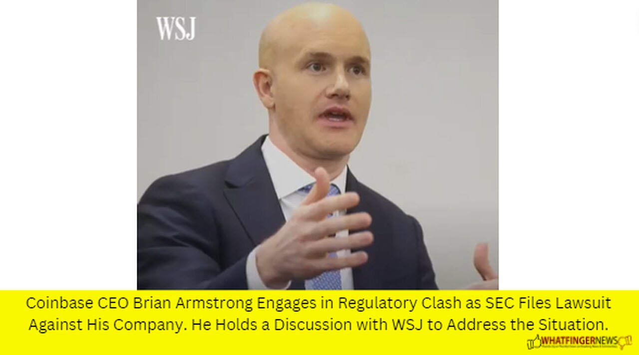 Coinbase CEO Brian Armstrong Engages in Regulatory Clash as SEC Files Lawsuit