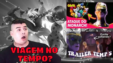 REACT TRAILER 5º TEMPORADA DE MIRACULOUS E ANALISE DA starksparkle