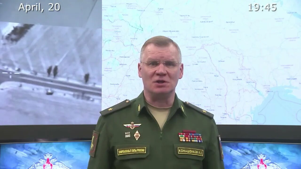 Russia's MoD April 20th Daily Special Military Operation Status Update