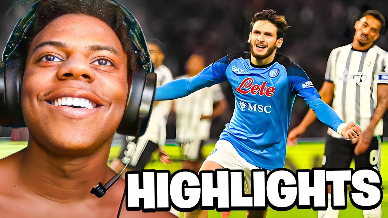 iShowSpeed Reacts To Kvaradona Football Highlights