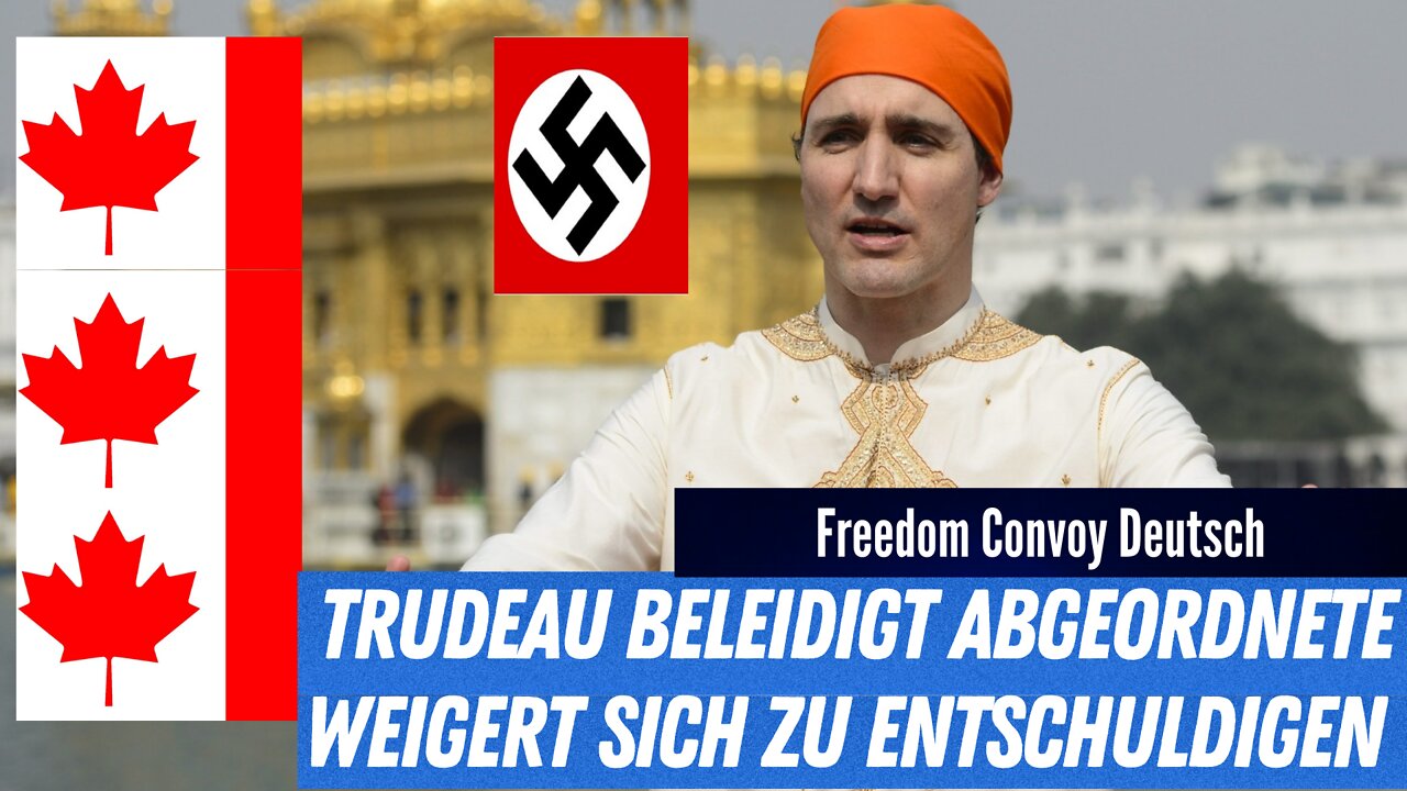 Trudeau und das Hakenkreuz im Parlament.