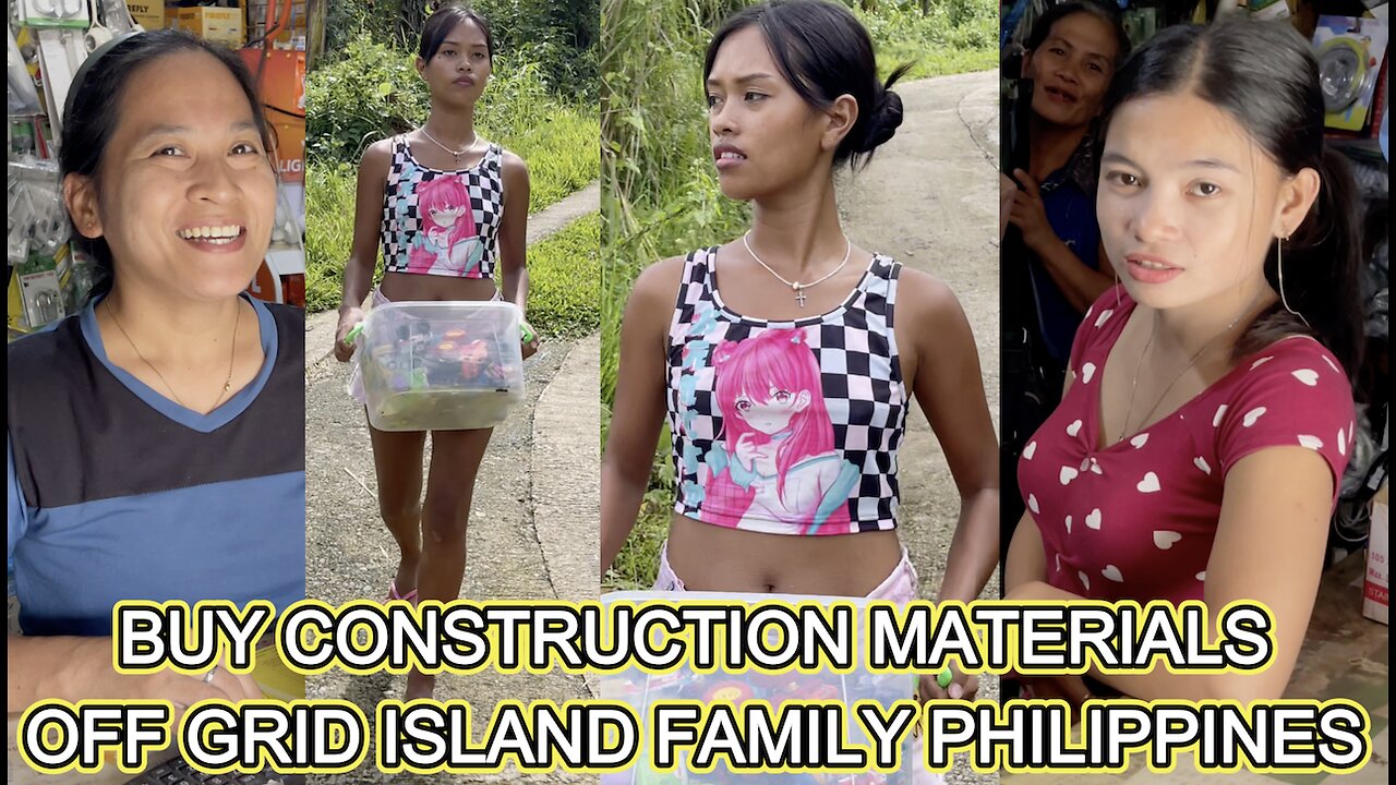 🇵🇭 TINY HOUSE GROWS UP SO FAST! BUY CONSTRUCTION MATERIALS Off Grid Island Family Living Philippines