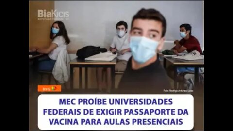 MEC proibe universidades de exigir vacinação, mas o STF se intromete na decisão