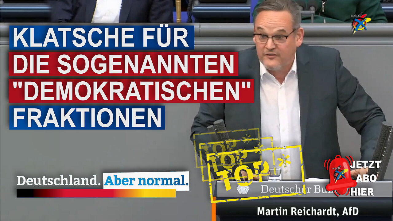 KLATSCHE FÜR DIE SOGENANNTEN "DEMOKRATISCHEN" FRAKTIONEN