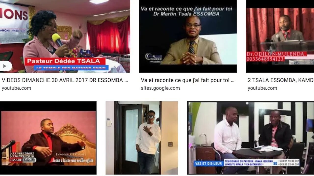 ATTENTION A LA GRANDE SÉDUCTION des ex satanistes devenus “pasteurs’ Jonas, Tsala Essomba, etc