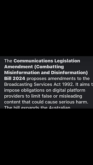 Misinfo Bill NOW I’m sitting 🪑 6/11/24