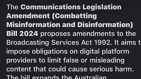 Misinfo Bill NOW I’m sitting 🪑 6/11/24