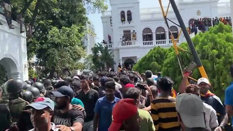 BREAKING: Sri Lanka protesters have stormed and taken over Prime Minister office