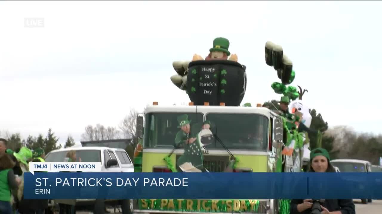 St. Patrick's Day parade in Erin Wisconsin