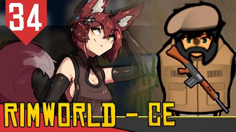 Invasão das RAPOSAS - Rimworld Combat Extended #34 [Série Gameplay PT-BR]