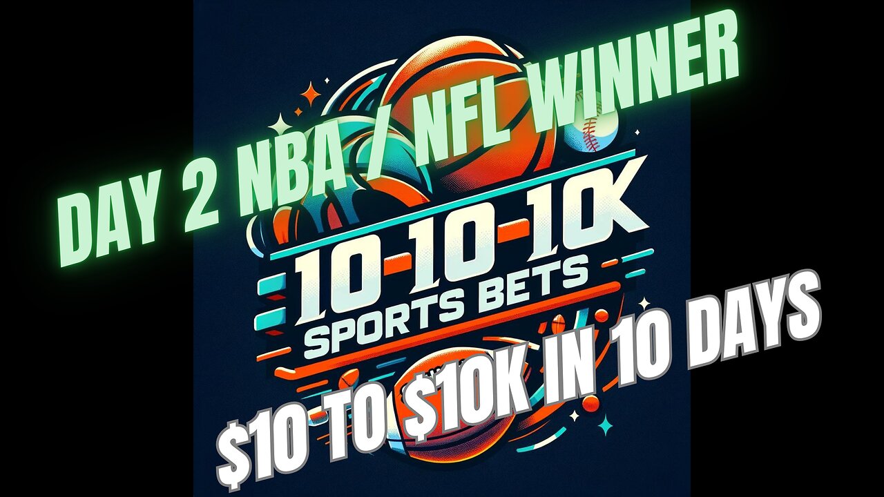 WINNER! Day 2 of NBA/NFL $10k Challenge.