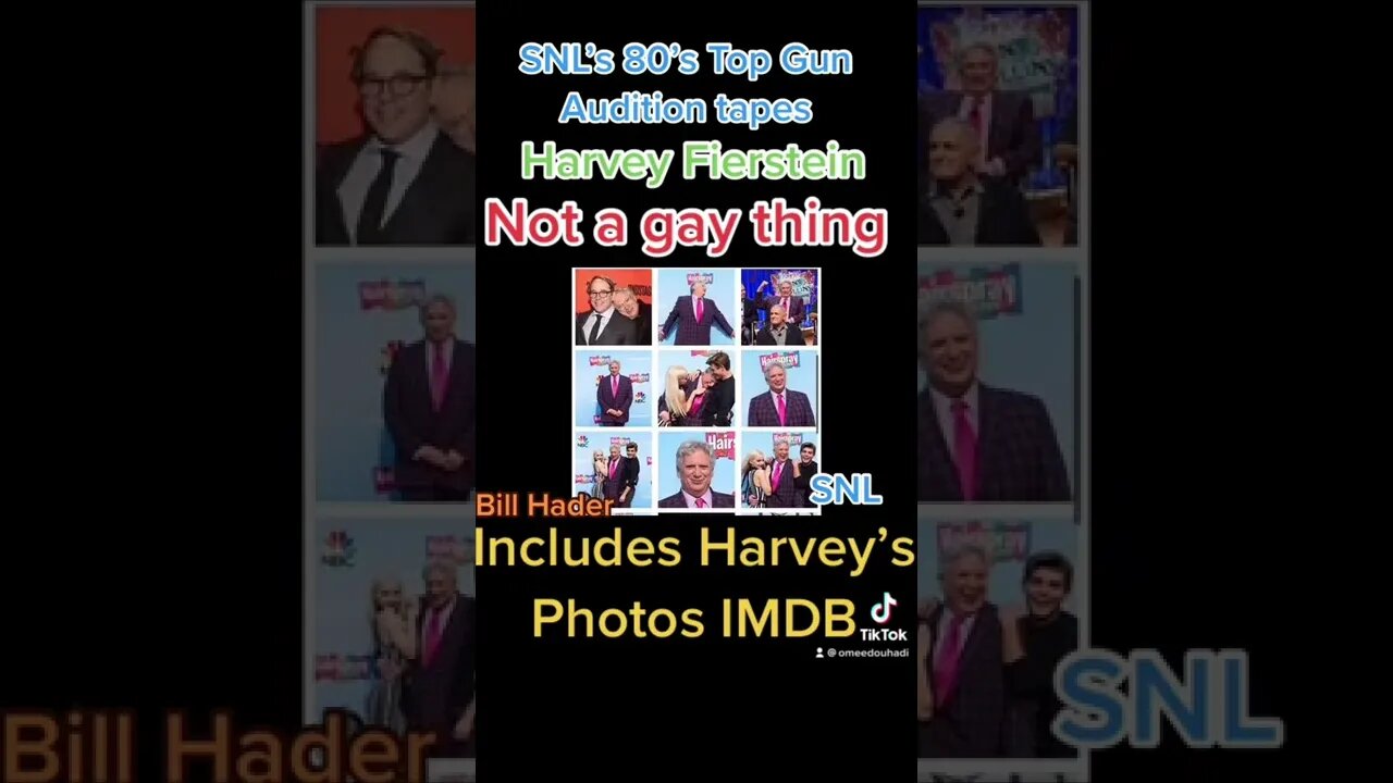 Harvey Fierstein (Mrs. Doubtfire) my edit including filmography along with Top Gun Audition