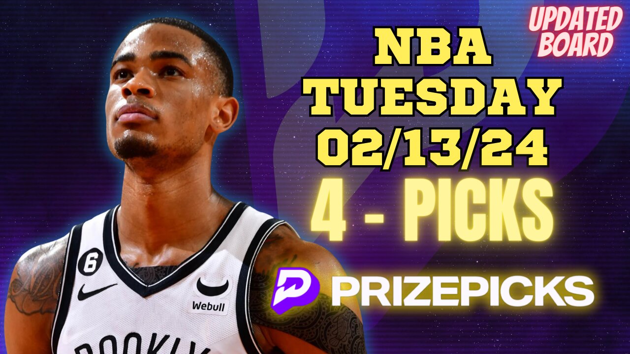 #PRIZEPICKS | BEST PICKS FOR #NBA TUESDAY | 02/13/24 | BEST BETS | #BASKETBALL | TODAY | PROP BETS