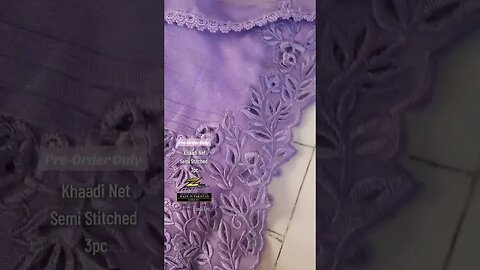 Khaadi Net 3pc Semi Stitched | Pre-Order #shorts